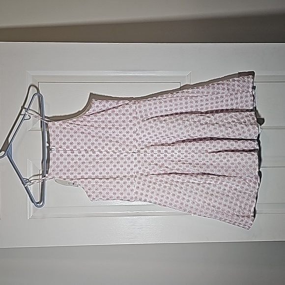 Francesca’s Trixxi Emilee Eyelet Halter Dress Pink Flower Embroidery Size L New - Picture 4 of 11